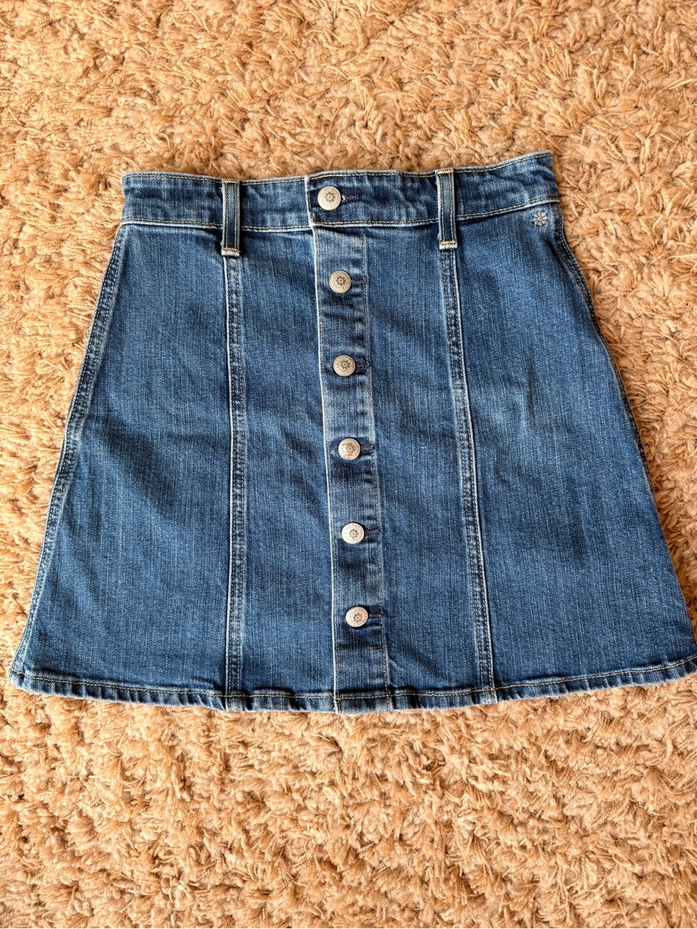Alexa Chung for AG A Line Denim Mini Skirt